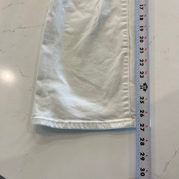 Hudson Rosalie Wide Leg Jeans White Distressed Size 25 - Picture 13 of 13